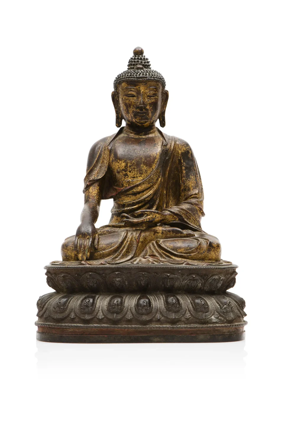 Bouddha en bronze - CHINE - Dynastie Ming (1368-1644)