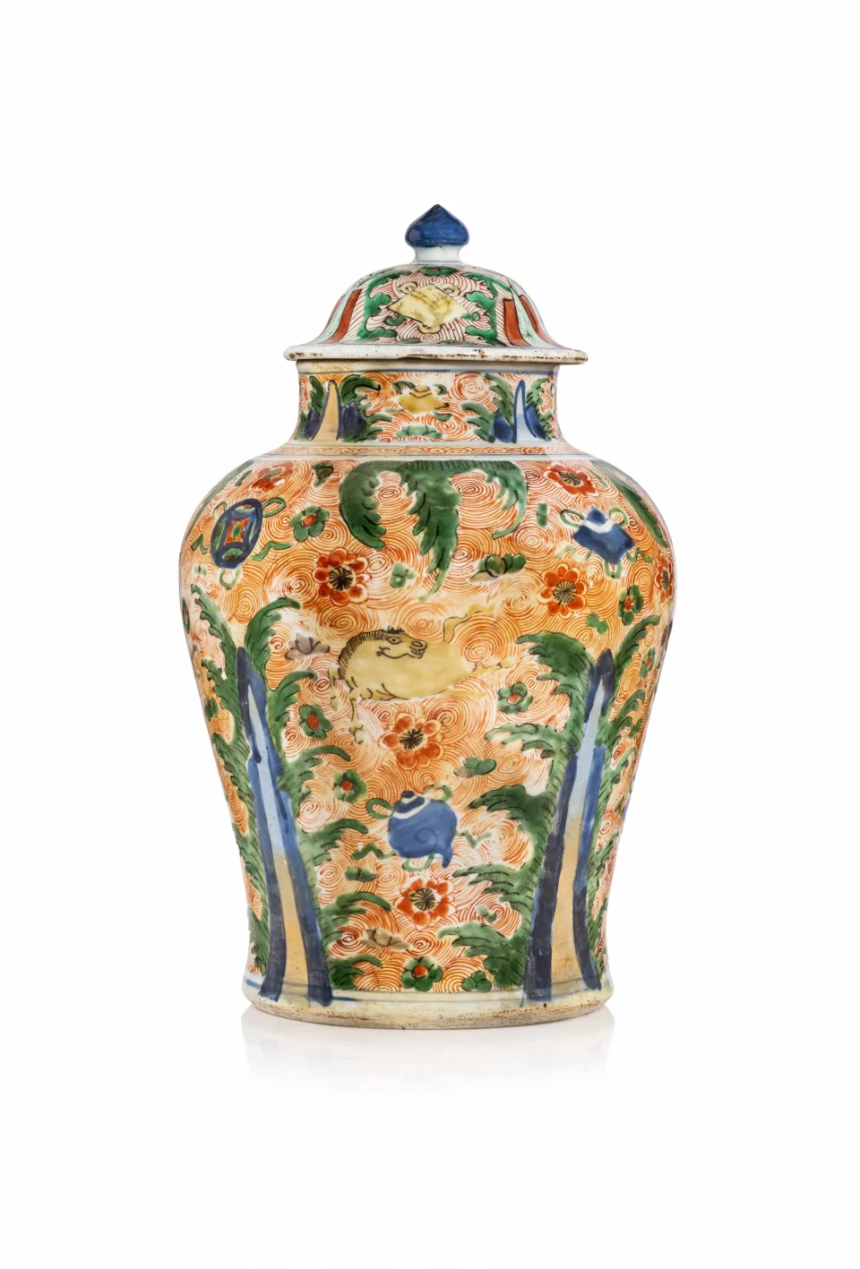 Vase couvert en porcelaine - CHINE - XVIIIe siècle