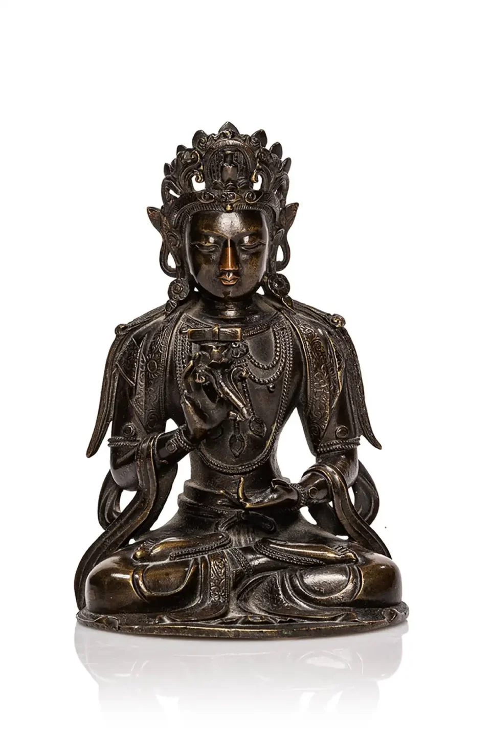 Statuette de Guanyin en bronze - CHINE - XVIIIe siècle