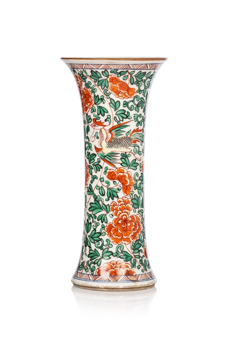 Petit vase cornet en porcelaine - CHINE - XVIIe siècle