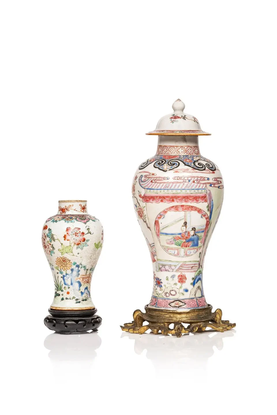 Deux vases en porcelaine - CHINE - XVIIIe siècle