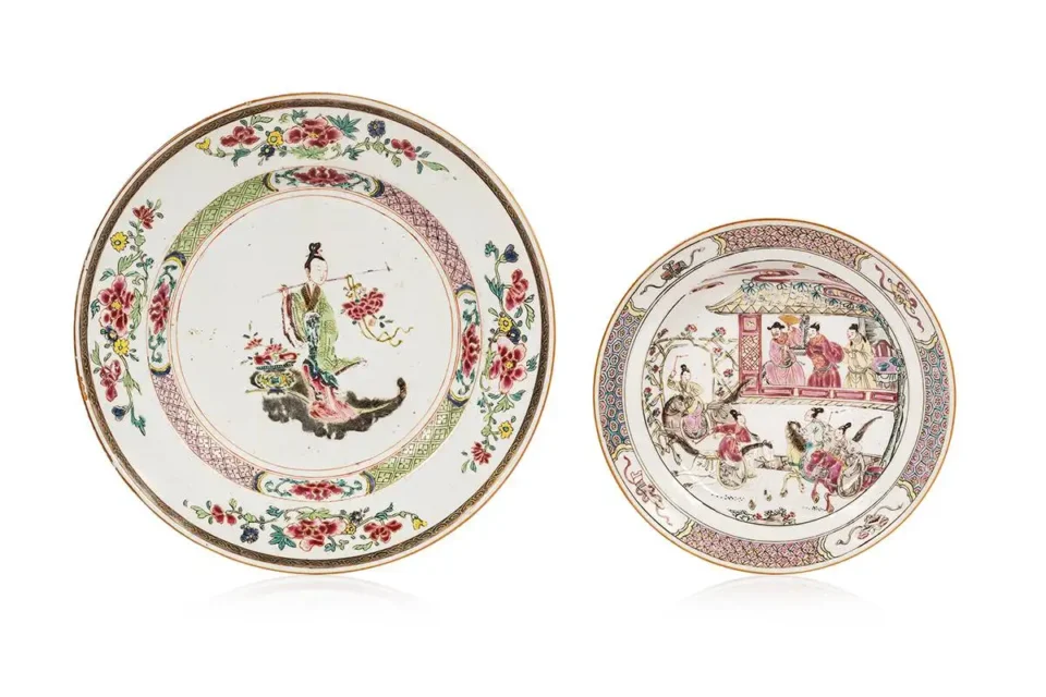 Two porcelain pieces - CHINA - 18th century