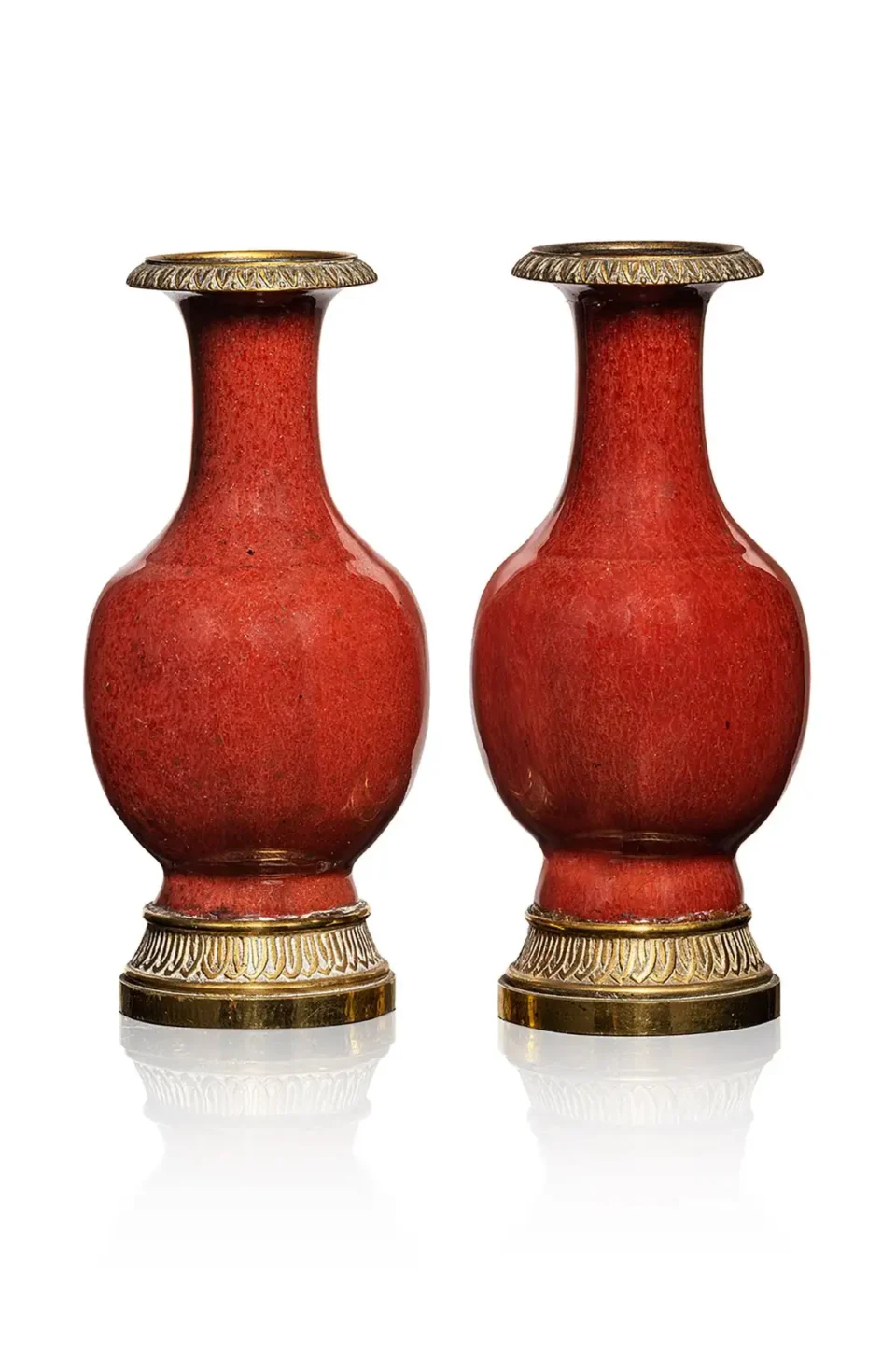 Paire de vases miniature sang de boeuf - CHINE - XIXe siècle