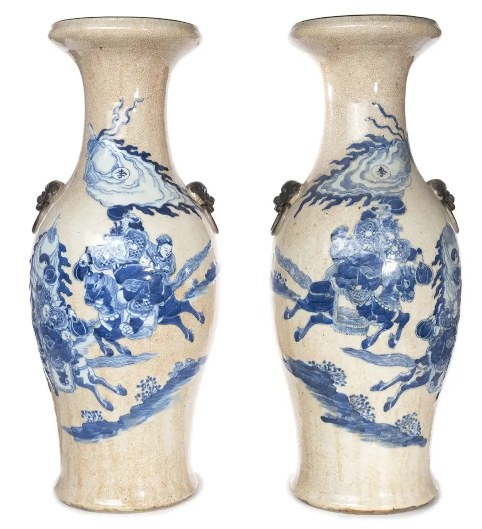 Importante paire de vases - CHINE - XIXe siècle