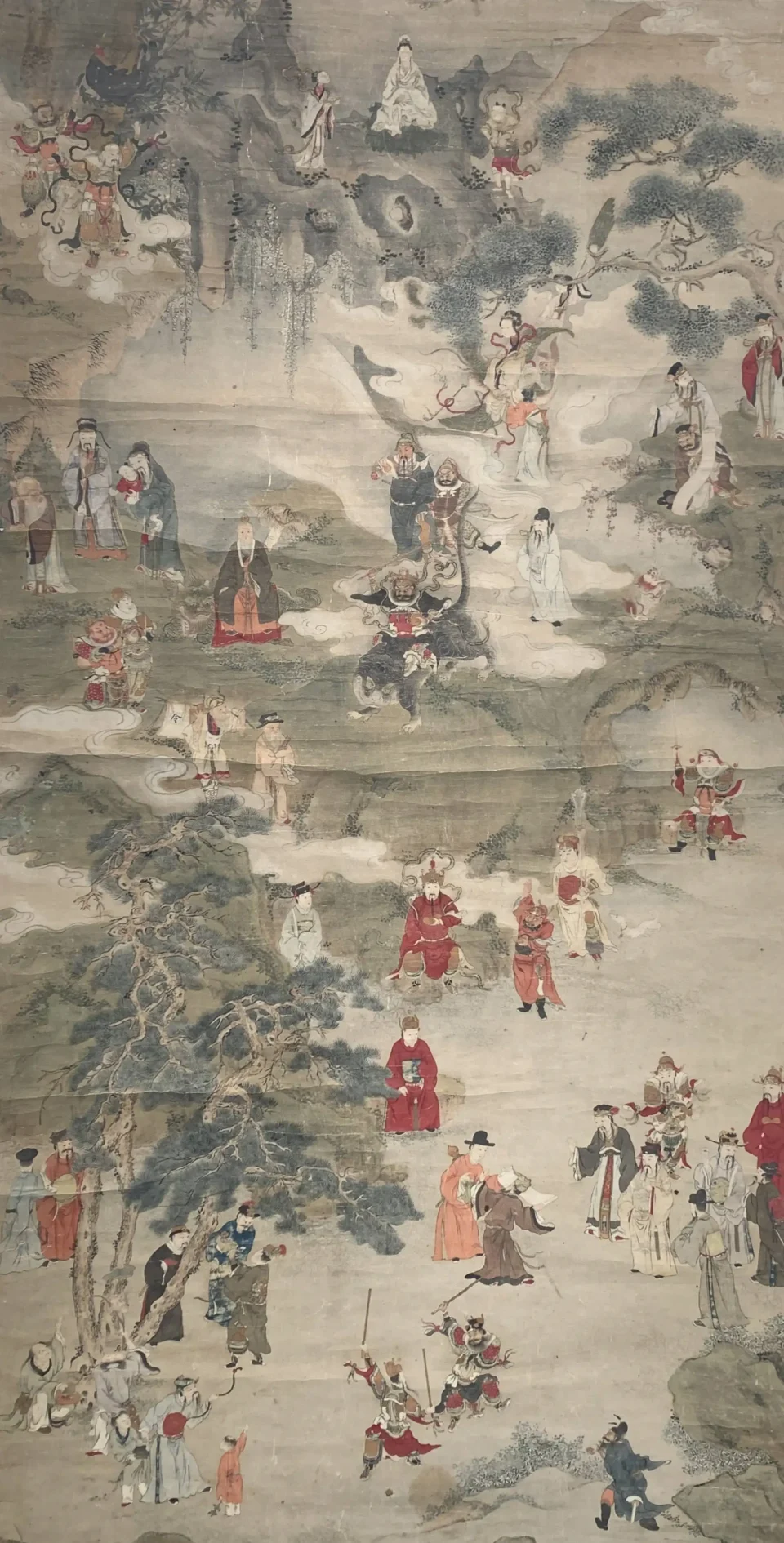 Élégante peinture sur papier - CHINE - XIXe siècle