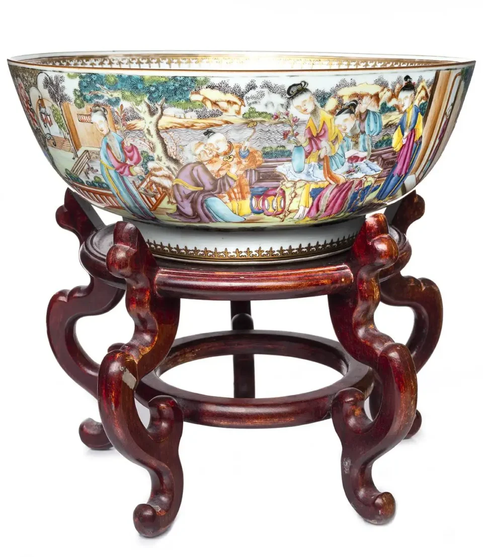 Rare bol à punch en porcelaine - CHINE - XVIIIe siècle