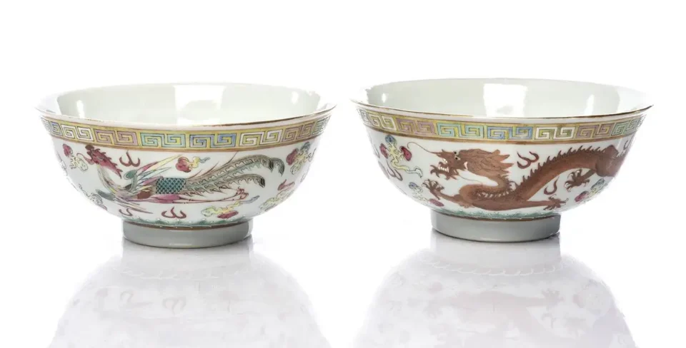 Paire de bols en porcelaine - CHINE - XIXe siècle