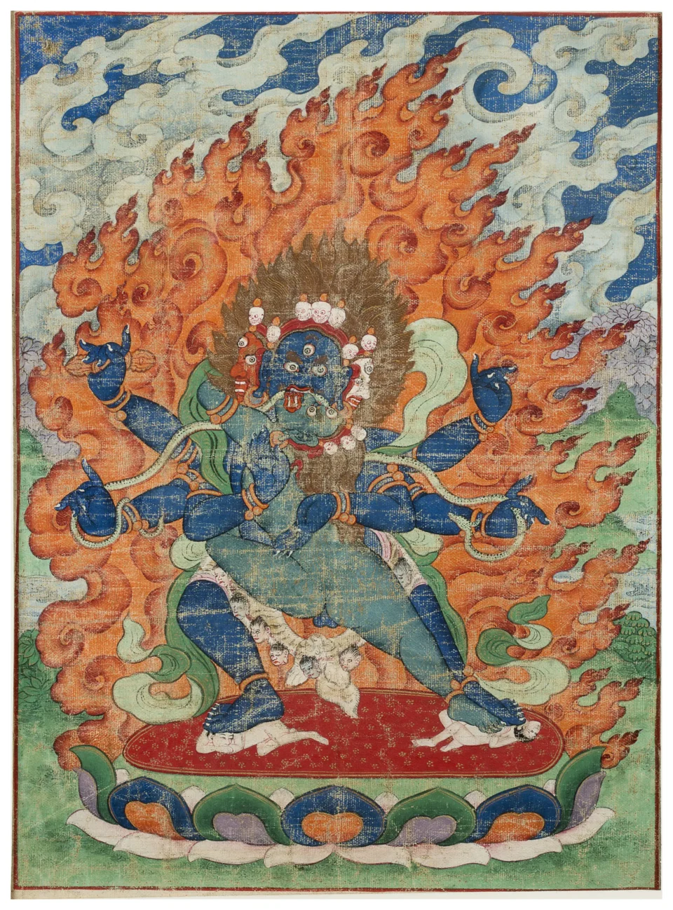 Figure de Vajrapani en Yab Yum - MONGOLIE - XVIIIe siècle