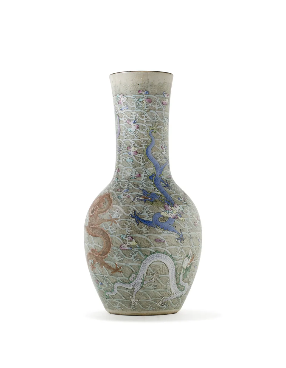 Vase en porcelaine de style Nankin - CHINE - XIXe siècle