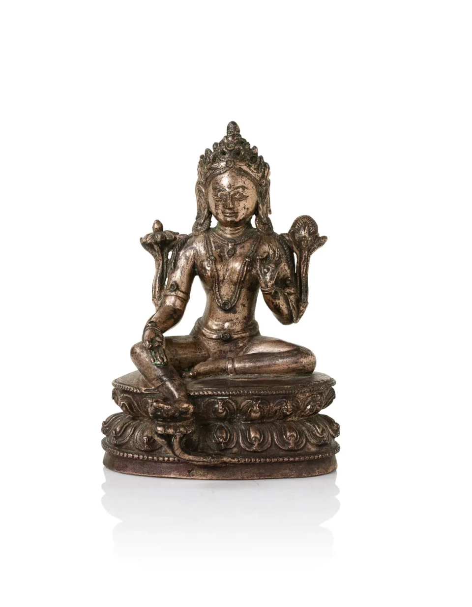 Figure de Tara en bronze doré. - NEPAL - XVIIe siècle