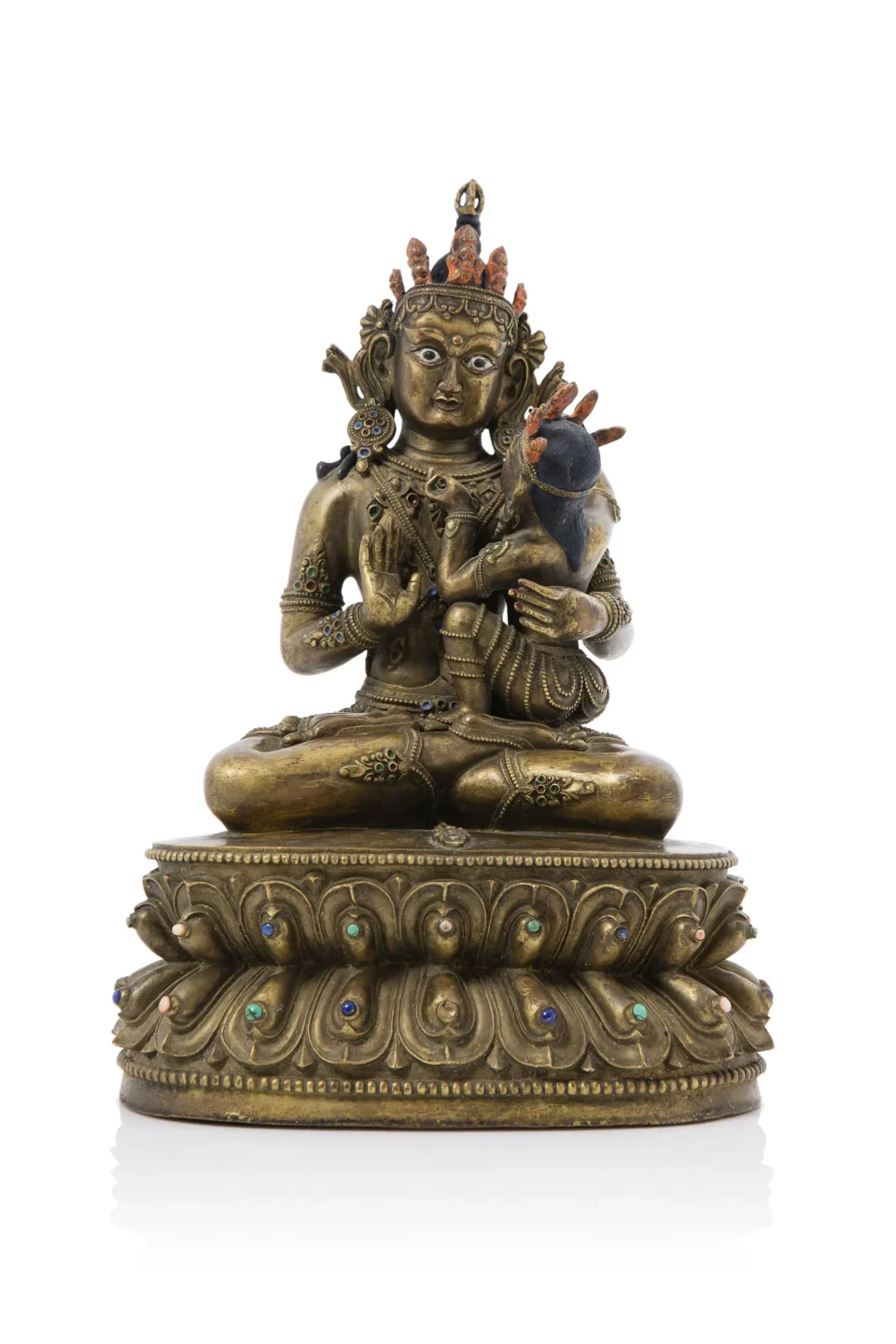 Figure en bronze représentant Bodhisattva - CHINE - XXe siècle