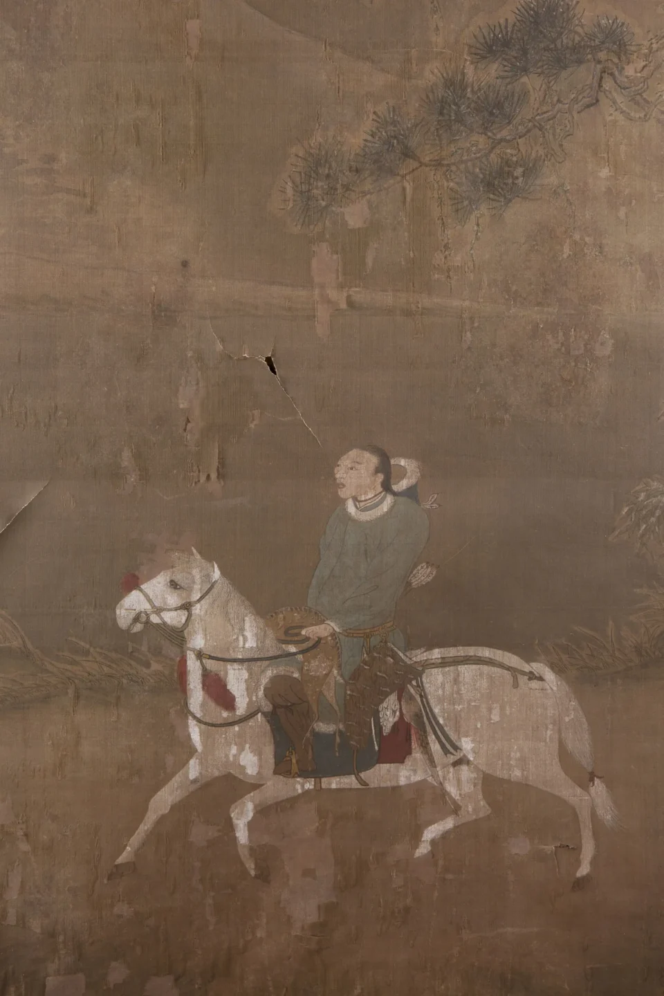 Peinture polychrome sur soie - CHINE - Dynastie Yuan (XIVe siècle)