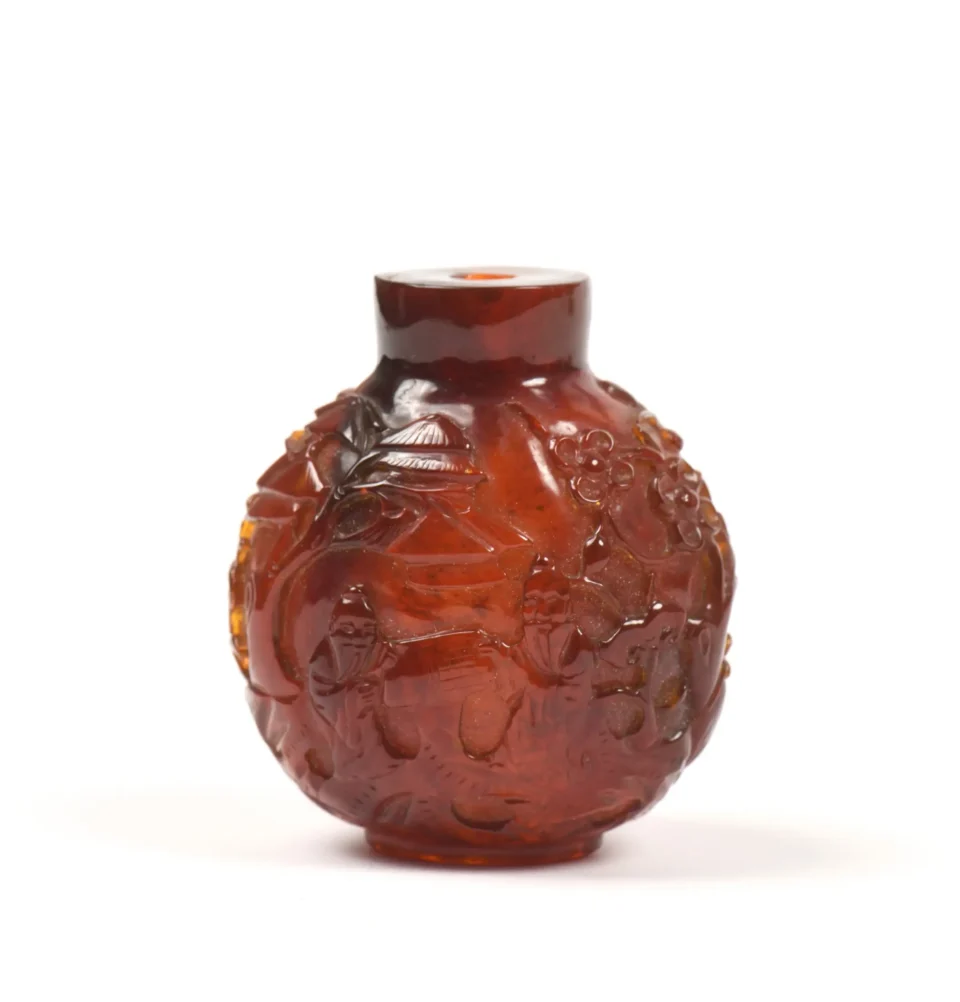 Amber snuff bottle - CHINA - 19th century