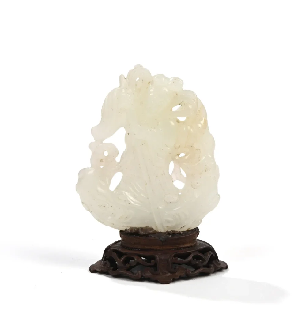 Sculpture en jade blanc - CHINE - XVIIIe siècle