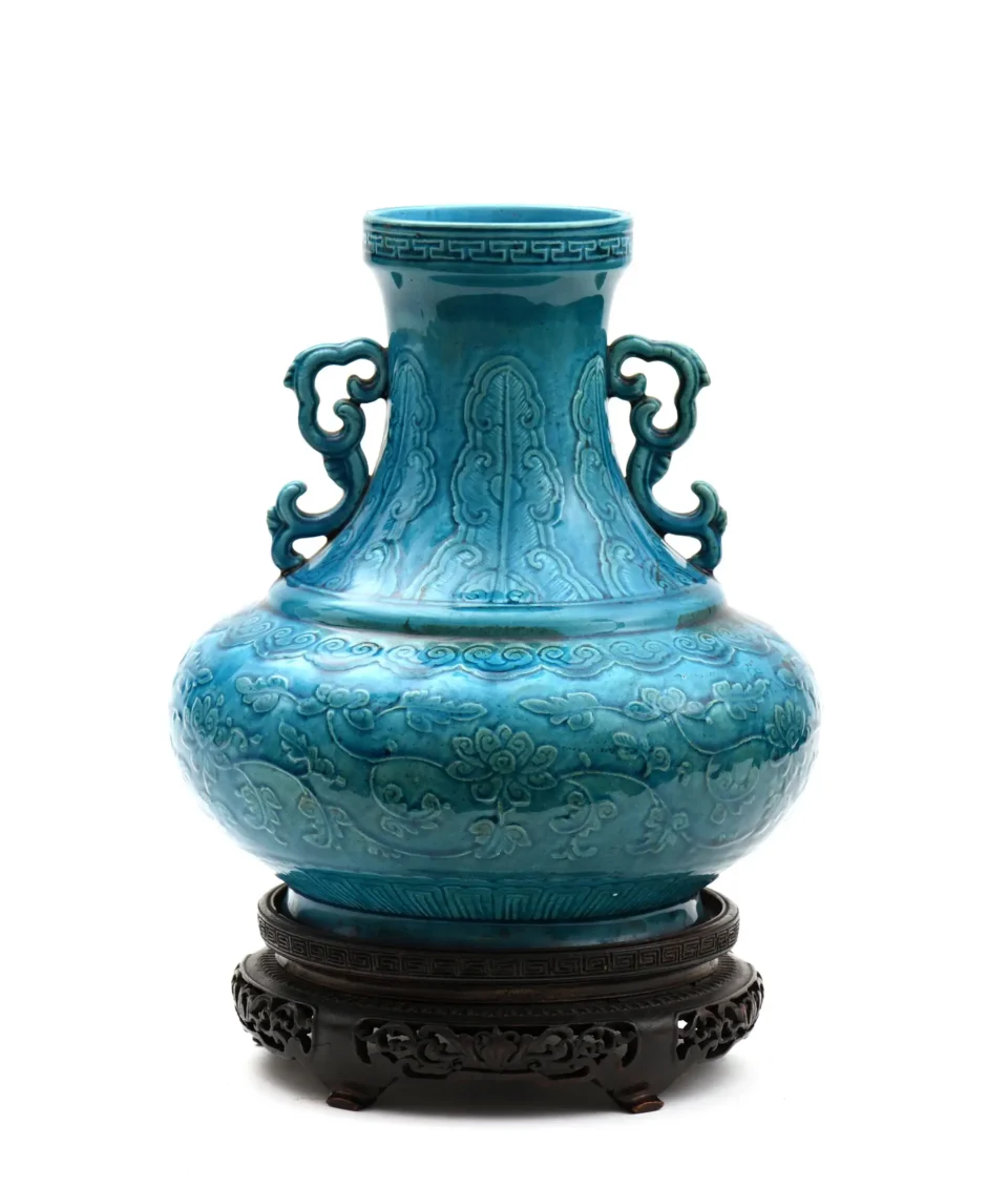 Vase en porcelaine à panse renflée - CHINE - XIXe siècle