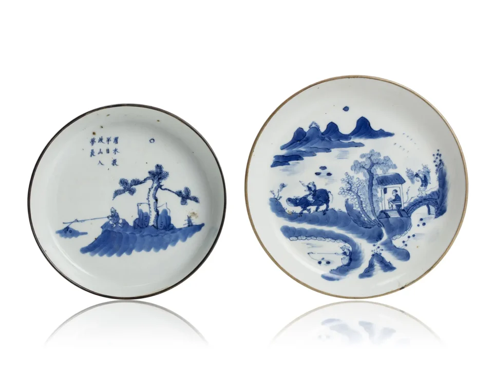 Ensemble de deux coupes en porcelaine - VIETNAM - XIXe siècle