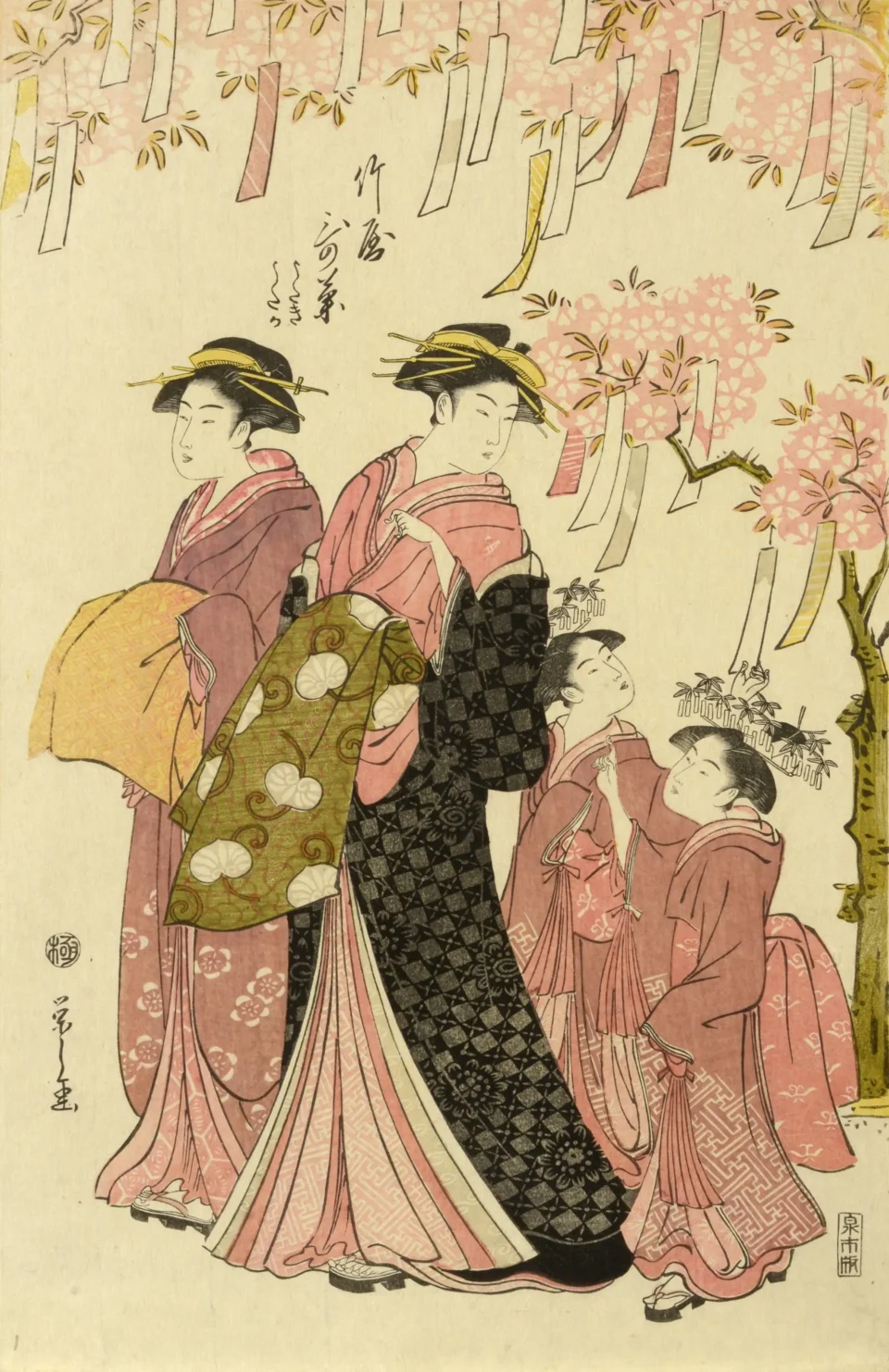 Chobounsai Eishi (appelé parfois Hosoda Eishi) (1756-1829) - JAPON - XVIII-XIXe siècle