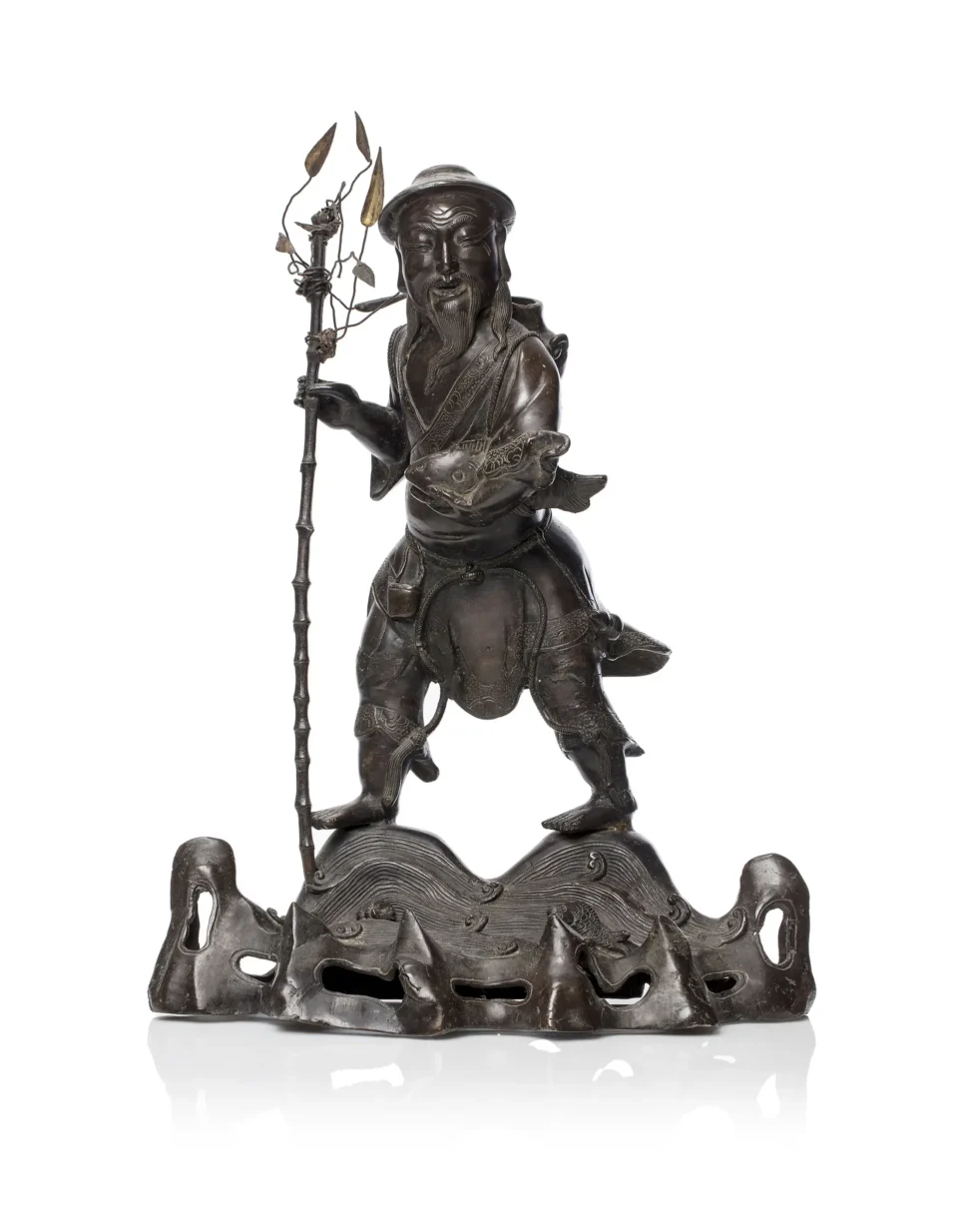 Large bronze effigy of a sinner - CHINA - 17th century