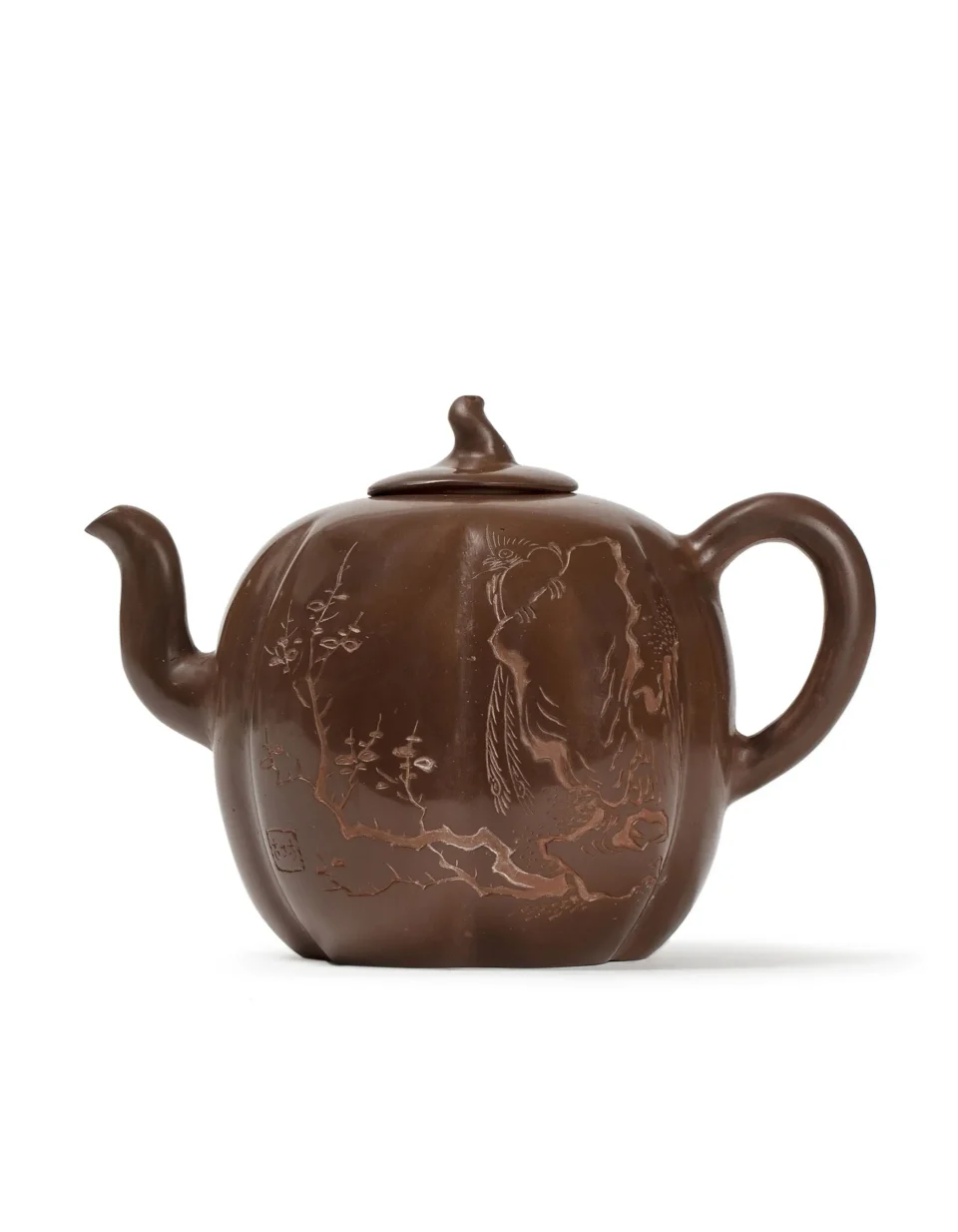 Elegant Yixing earthenware teapot - CHINA - XIX-XXth century