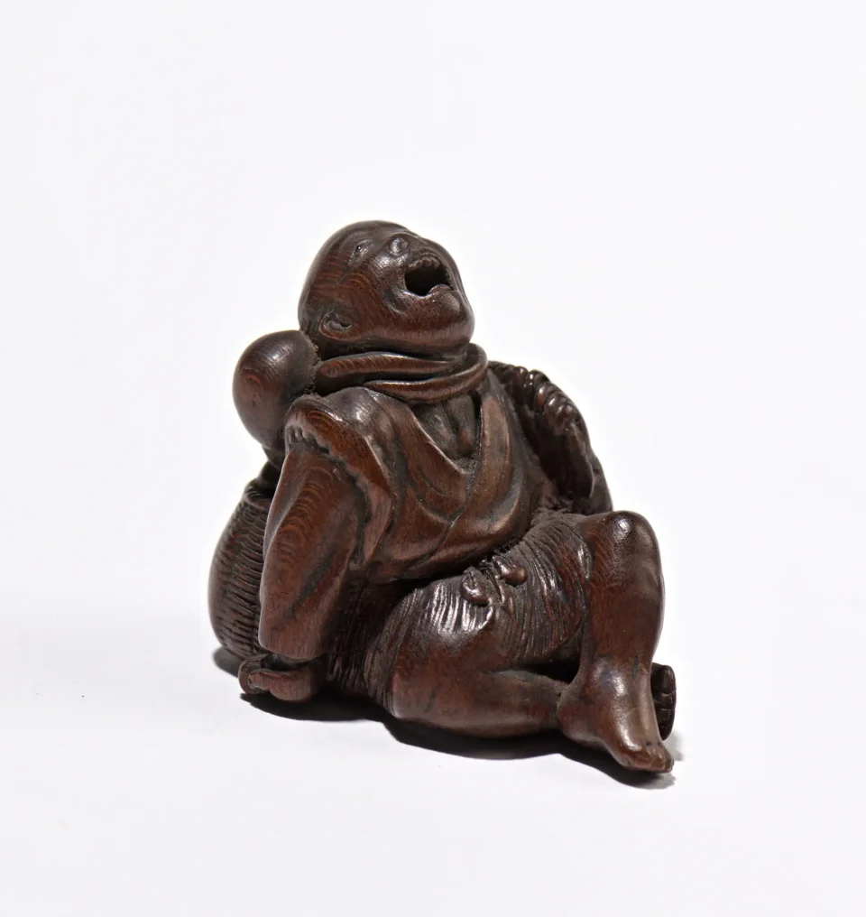 Netsuke en bois sculpté - JAPON - XIXe siècle