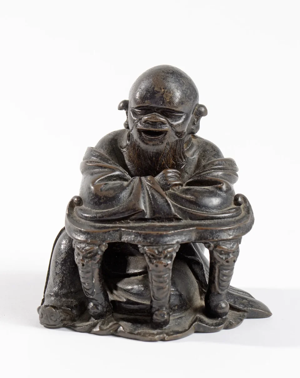 Sujet en bronze à patine brune - CHINE - Dynastie Qing (1644-1912)