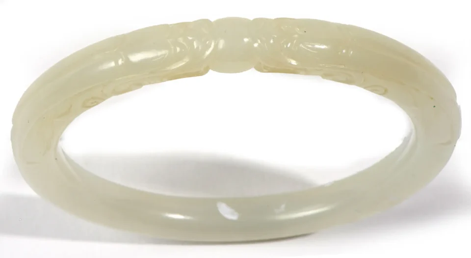 Bracelet en jade blanc - CHINE - XXe siècle