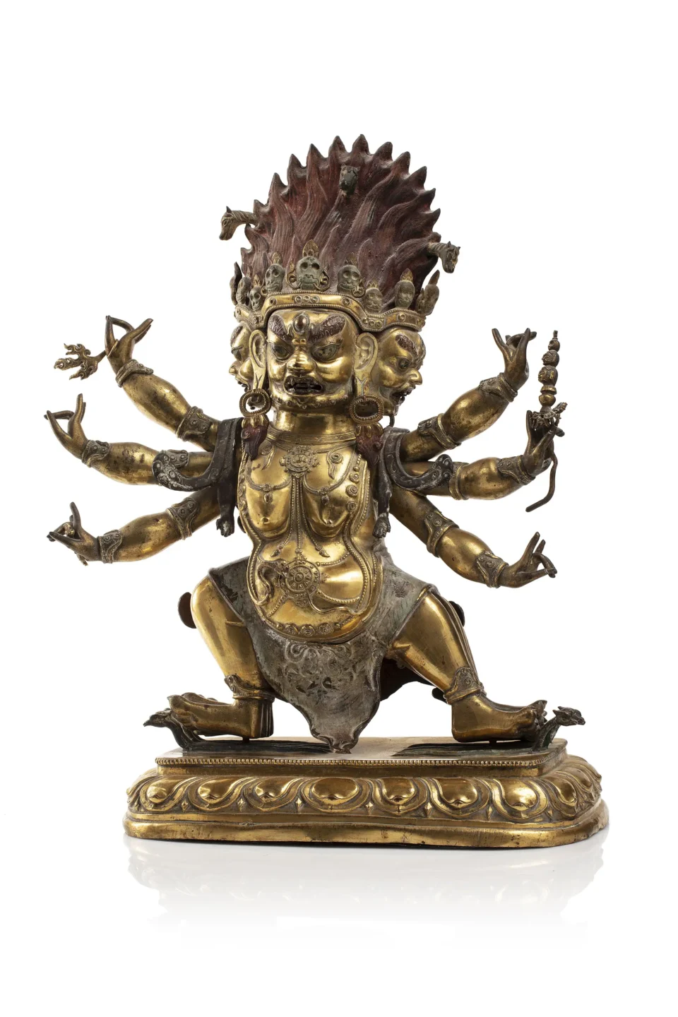 Importante sculpture en bronze doré - TIBET - XVIIIe siècle