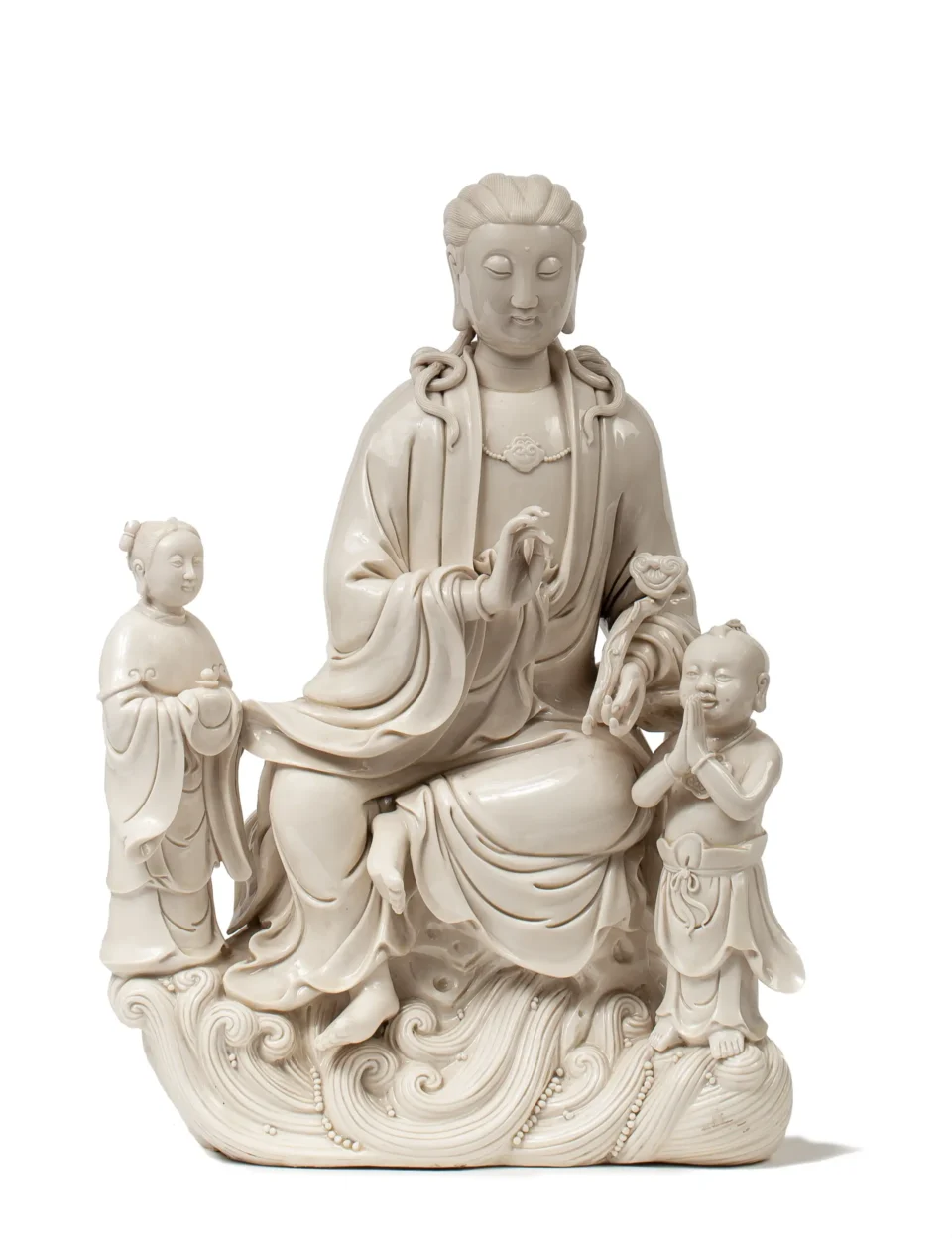 Figure de guanyin en porcelaine - CHINE - XIX-XXe siècle