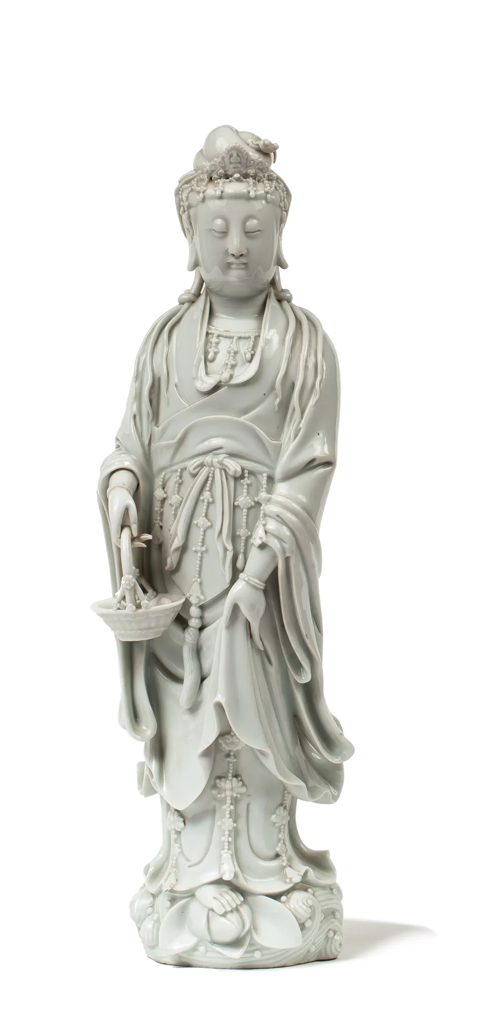 Elegant porcelain guanyin figure - CHINA - XIX-XXth century