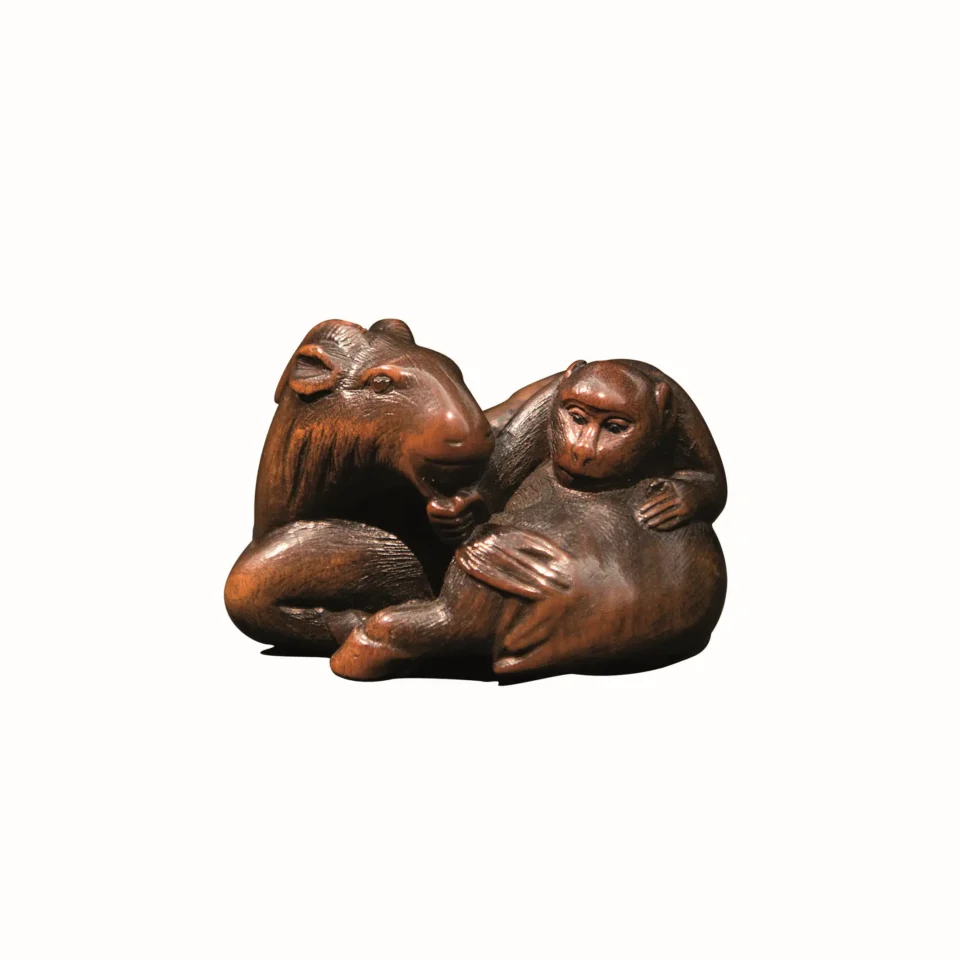 Netsuke en buis, - JAPON - Epoque Edo (1603-1868 / XVII-XIXe siècle)