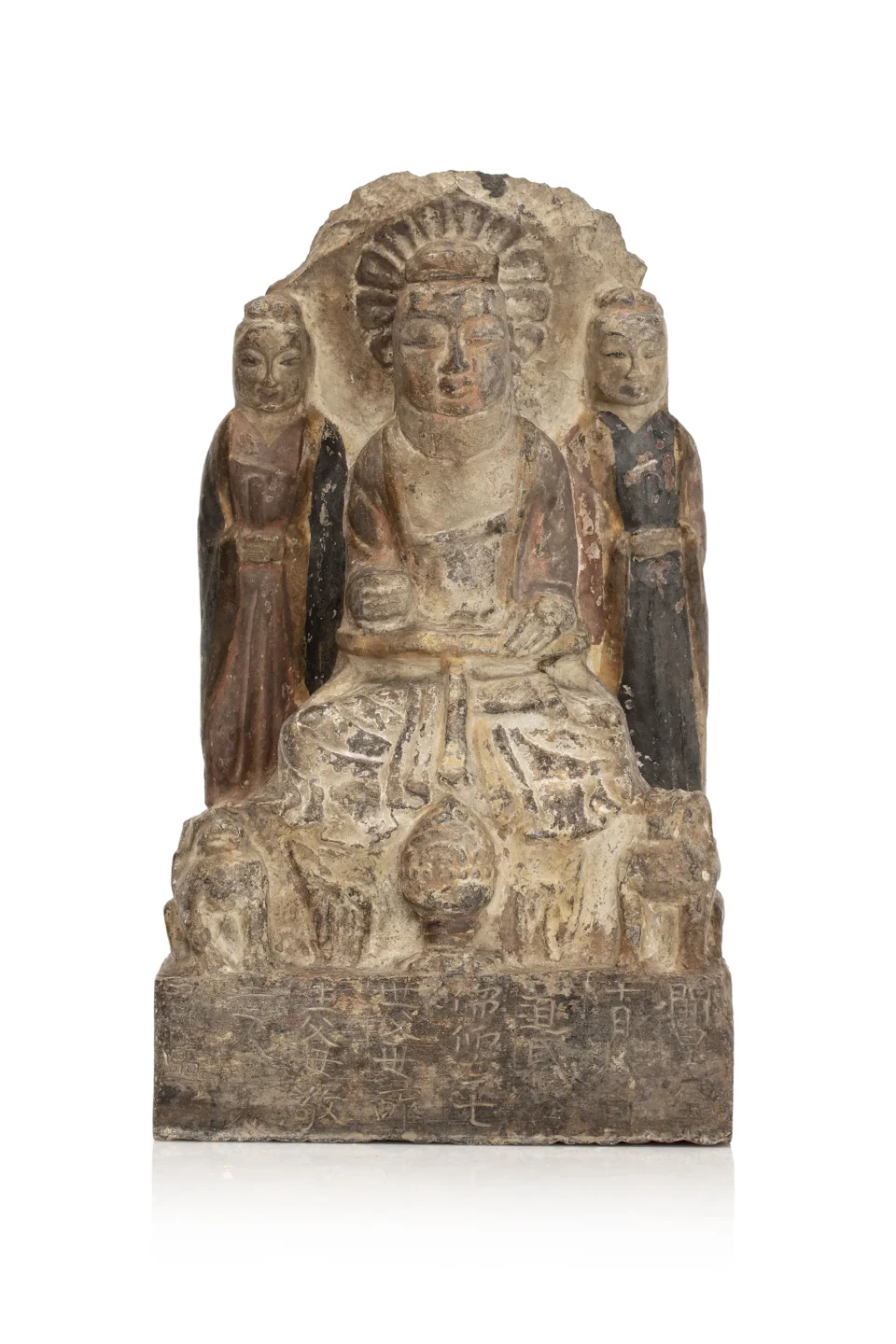 Carved stone stele - CHINA - Sui dynasty (6th-7th century)