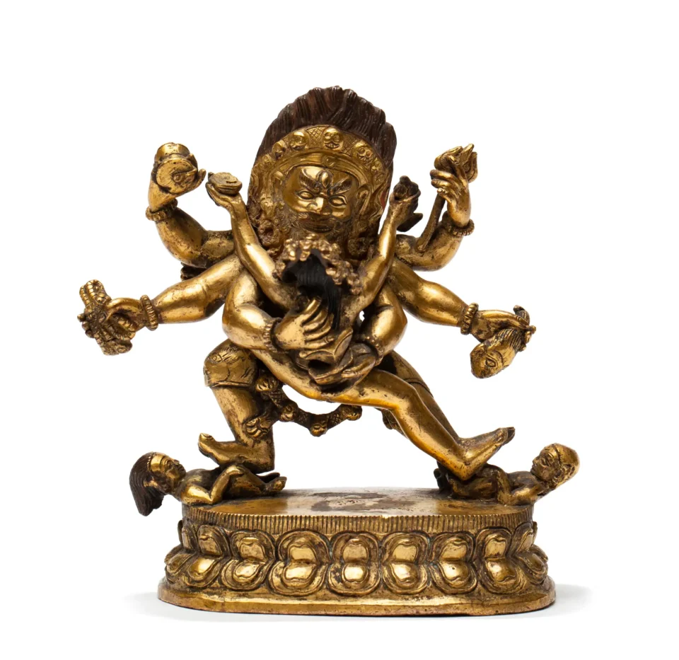 Sculpture d’une divinité en bronze - TIBET - XIXe siècle