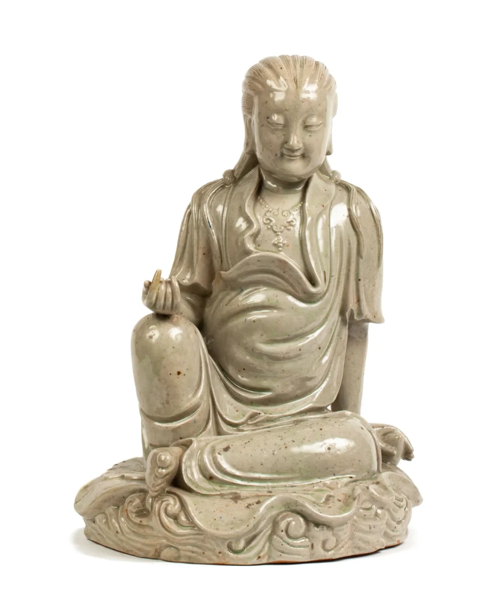 Importante Guanyin en céramique - CHINE - XIXe siècle