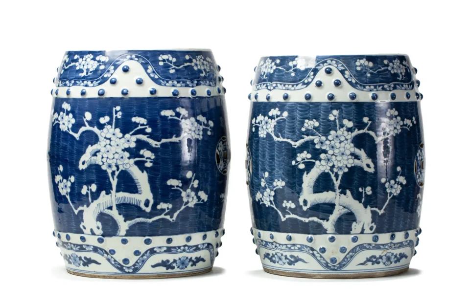 Pair of porcelain stools - CHINA - 19th century