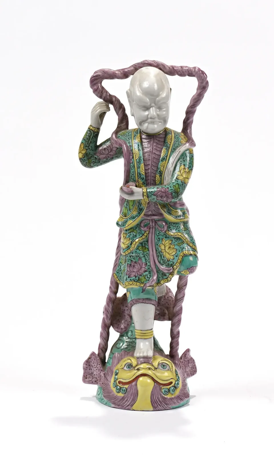 Personnages en porcelaine polychrome - CHINE - XXe siècle