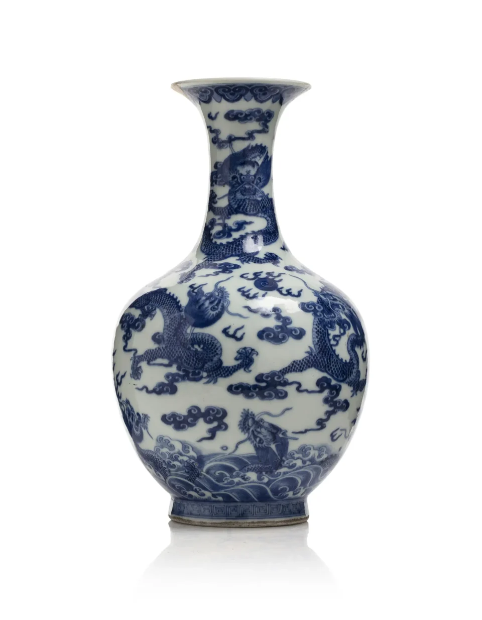 Important vase en porcelaine - CHINE - XIXe siècle