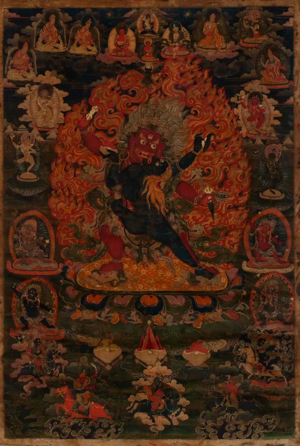 Tangka in tempera on cotton - TIBET - 18th century