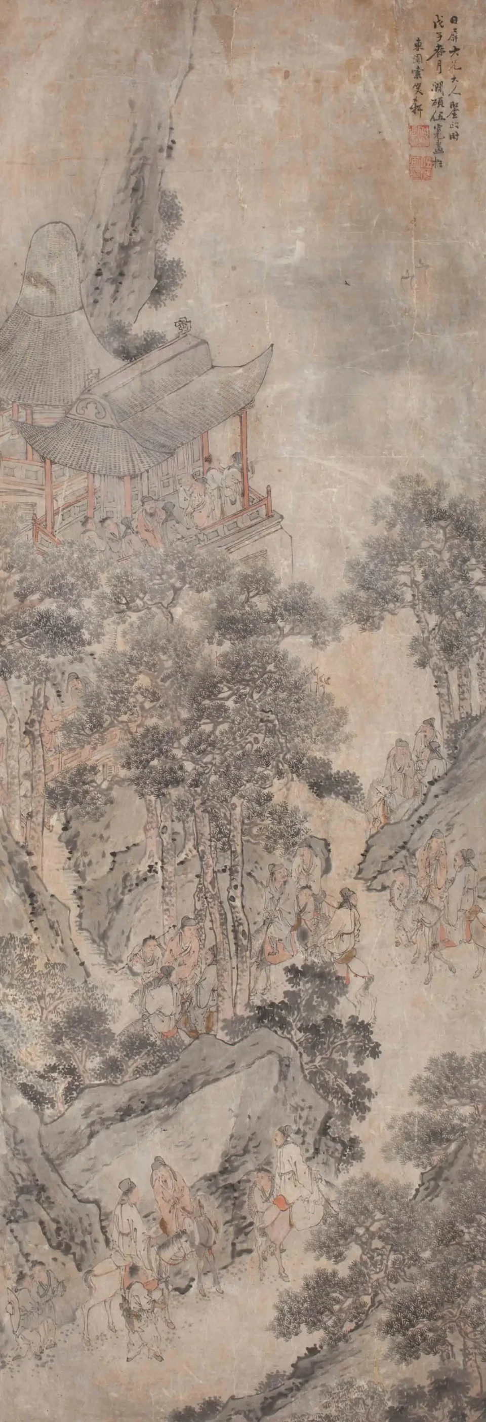 Peinture à l’encre sur papier - CHINE - XIXe siècle