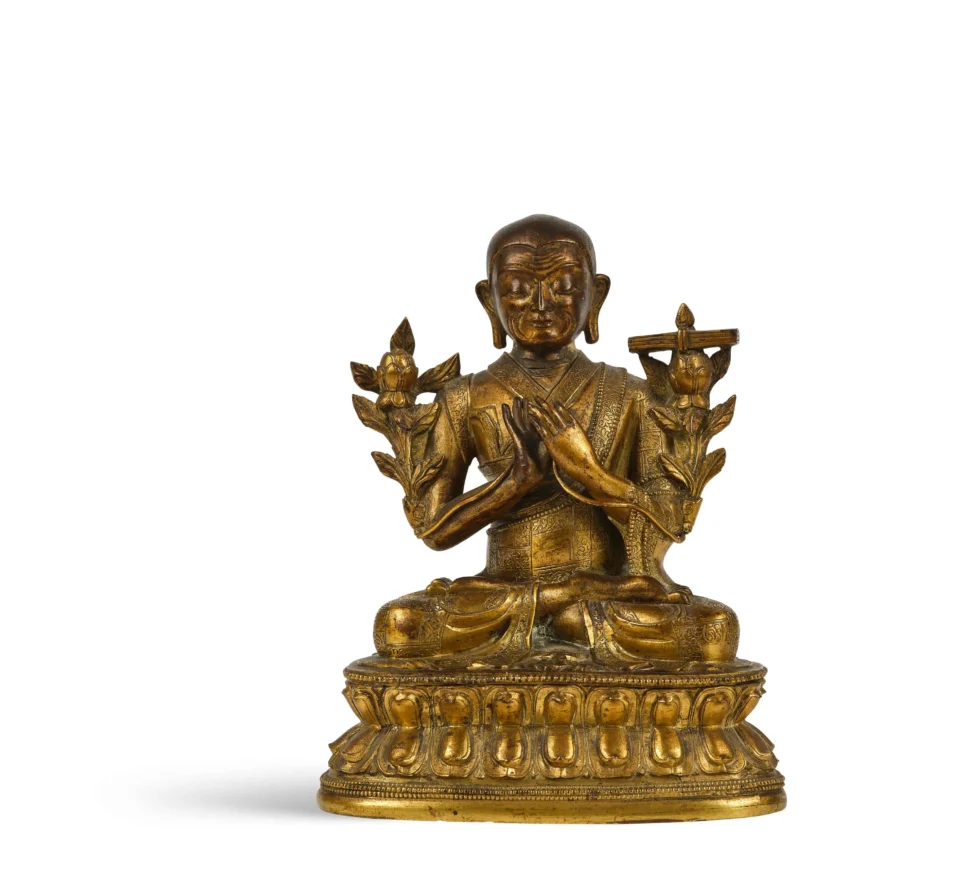 Important statue en bronze doré - TIBET - XVIIIe siècle