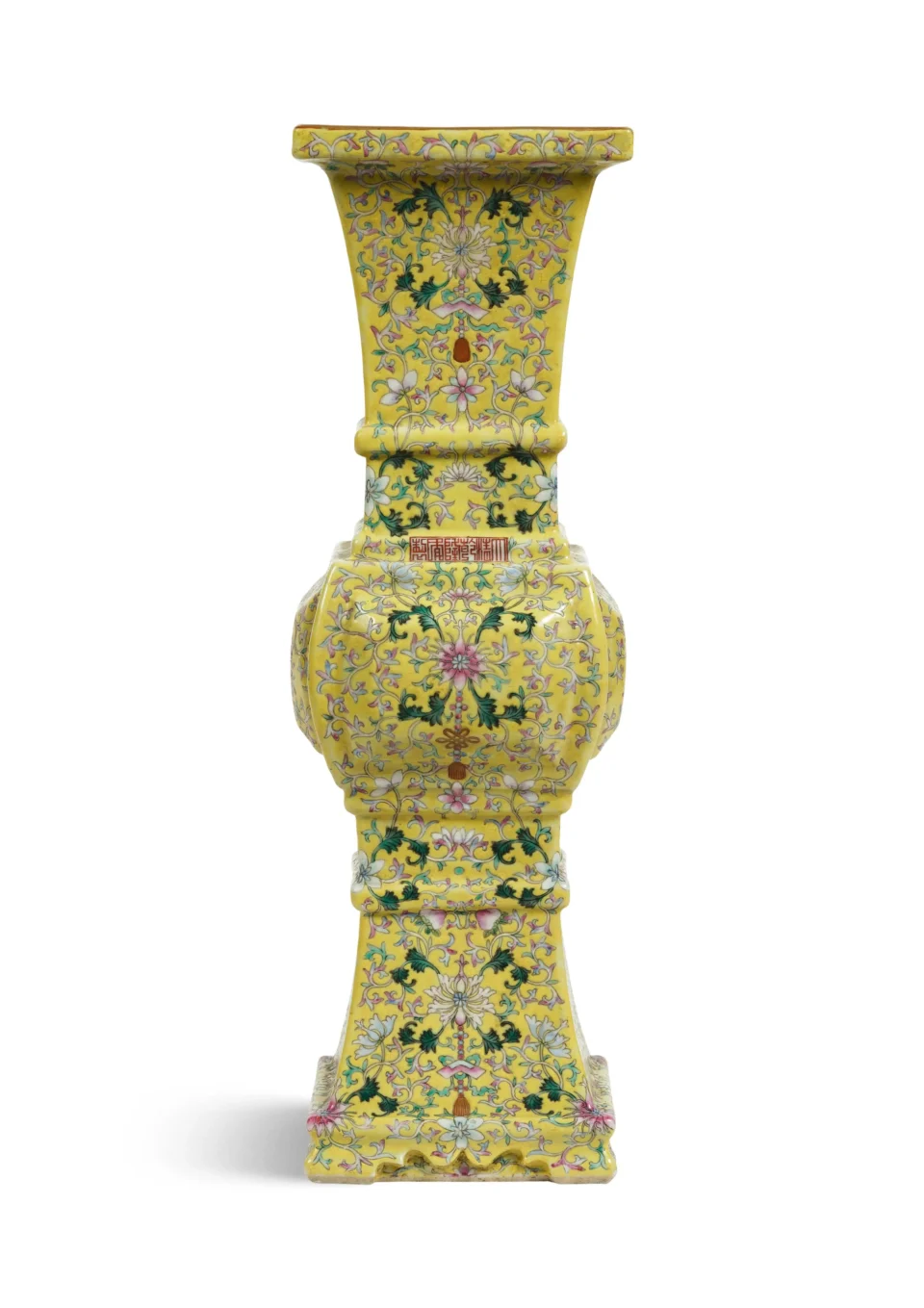 Élégant vase en porcelaine, Gu - CHINE - XXe siècle