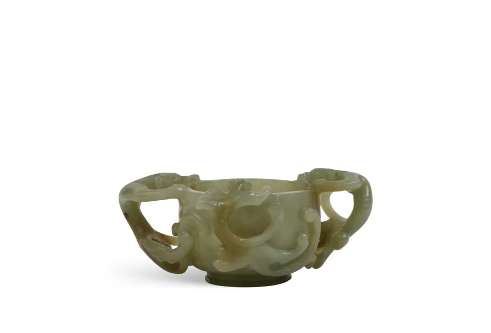 Carved jade bowl - CHINA - 18th century