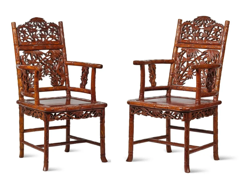 Paire de fauteuils en bois de Huanghuali (黃花梨) - CHINE - XXe siècle