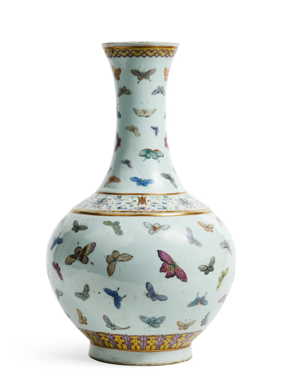 Rare bottle-shaped porcelain vase - CHINA - 19th century