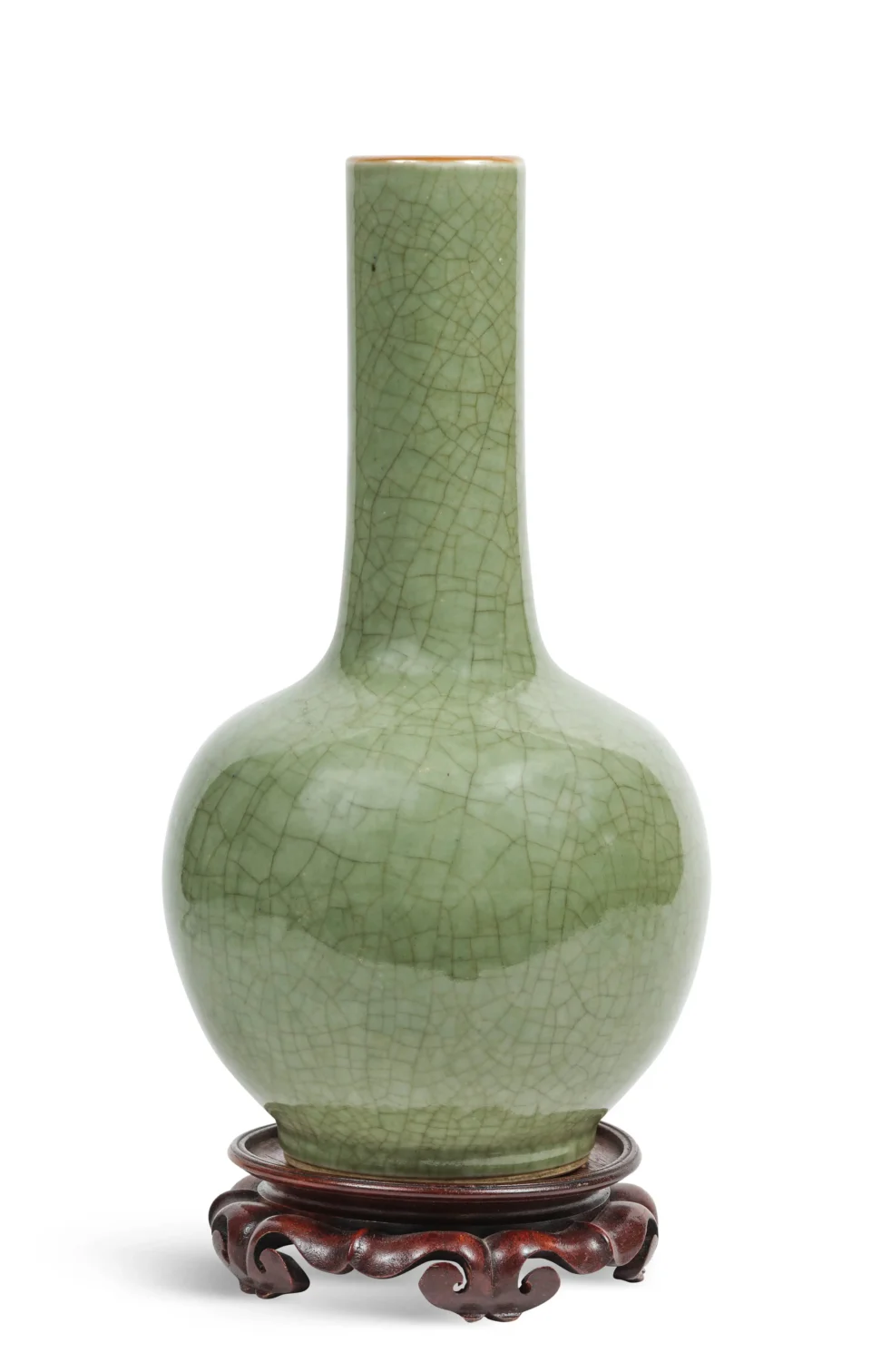 Vase à haut col en porcelaine - CHINE - XIXe siècle