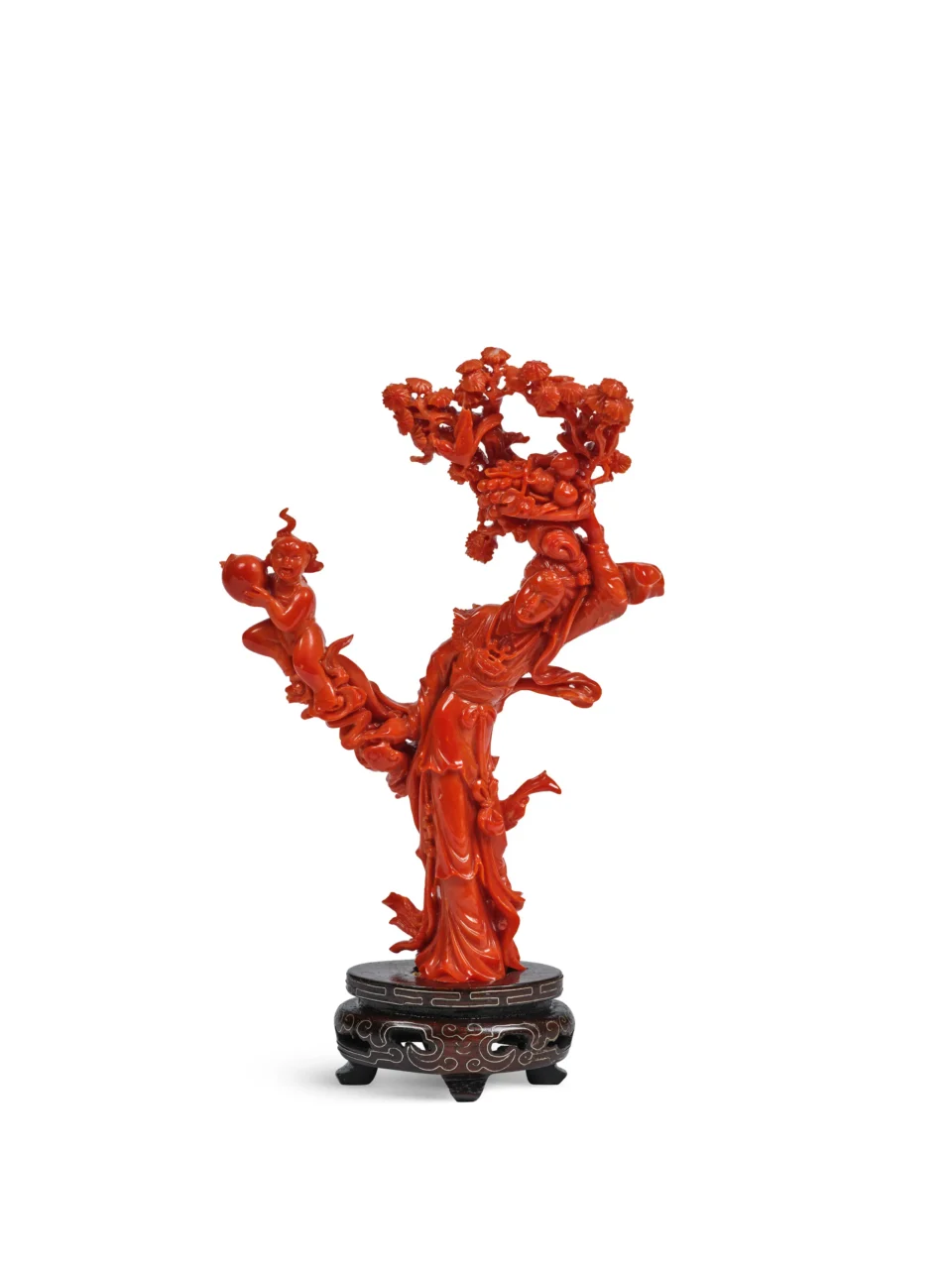 Red coral* sculpture - CHINA - 20th century