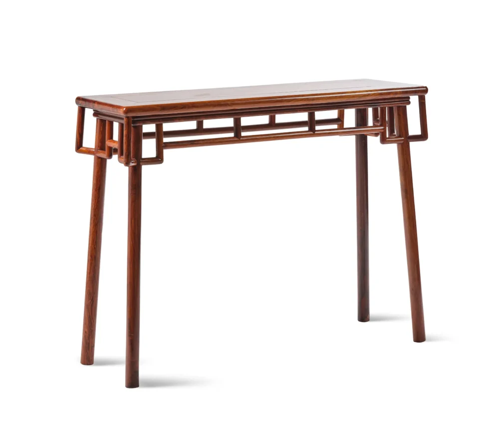 Élégante console en bois de huanghuali (黃花梨) - CHINE - XXe siècle