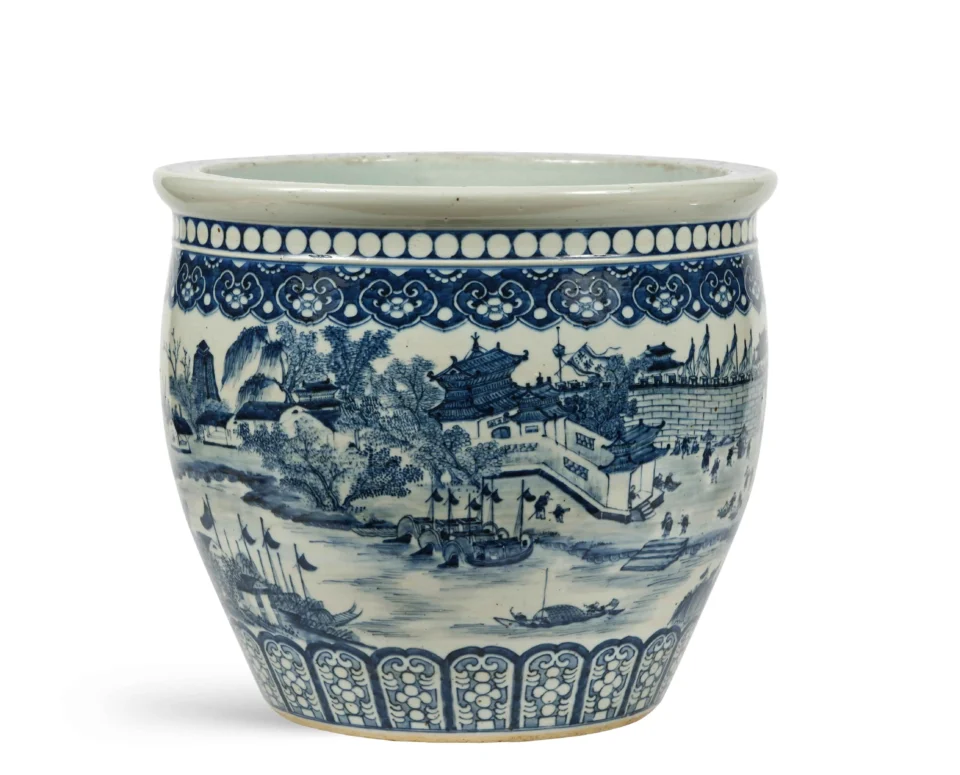 Vasque en porcelaine - CHINE - XIXe siècle