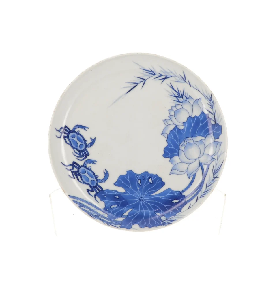 Assiette en porcelaine « bleu de Hué » - VIETNAM - XXe siècle