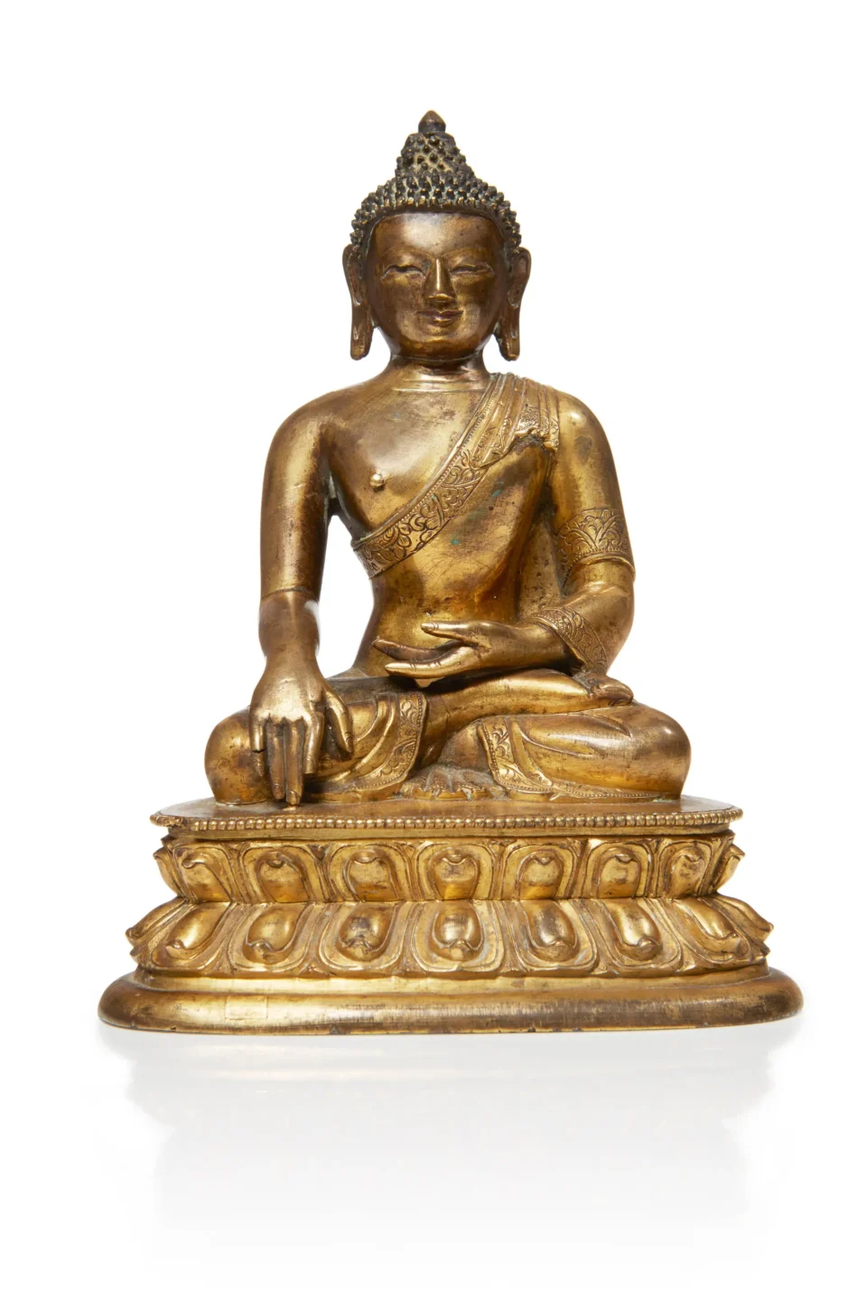 Statuette in gilded bronze - CHINA - 18th century