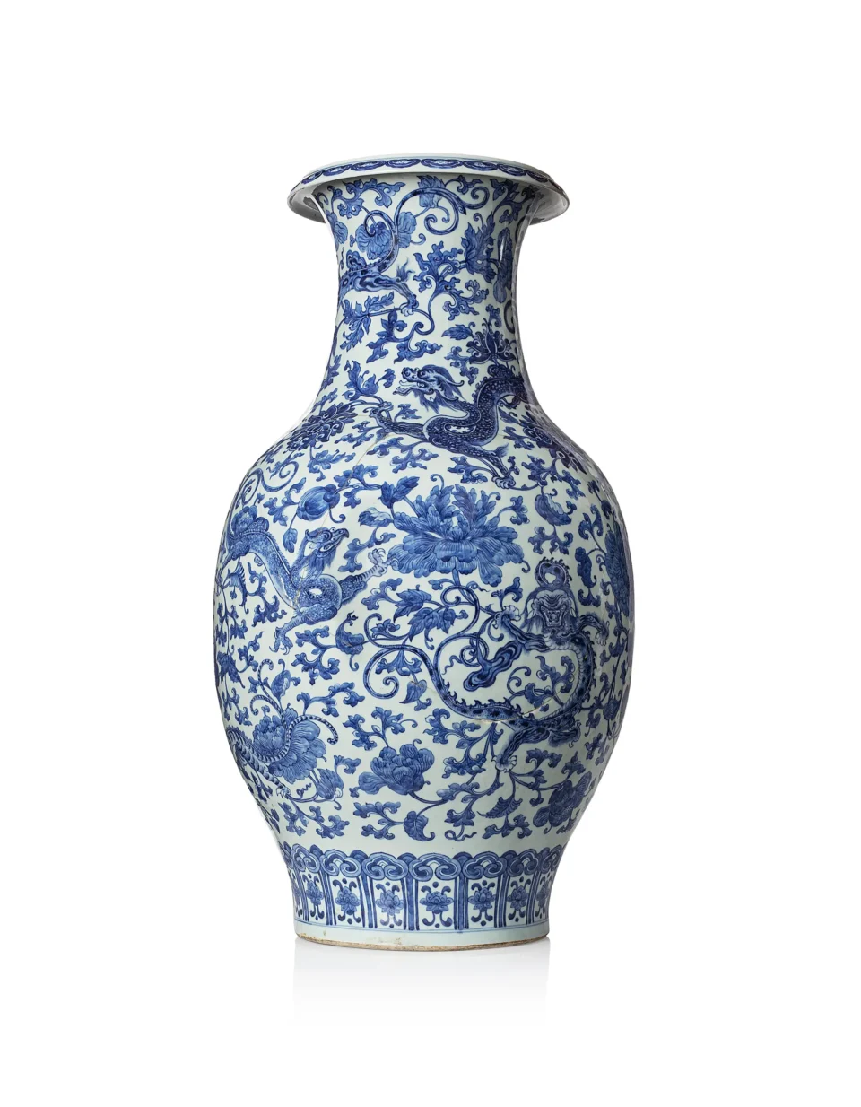 Important vase en porcelaine - CHINE - XVIIIe siècle